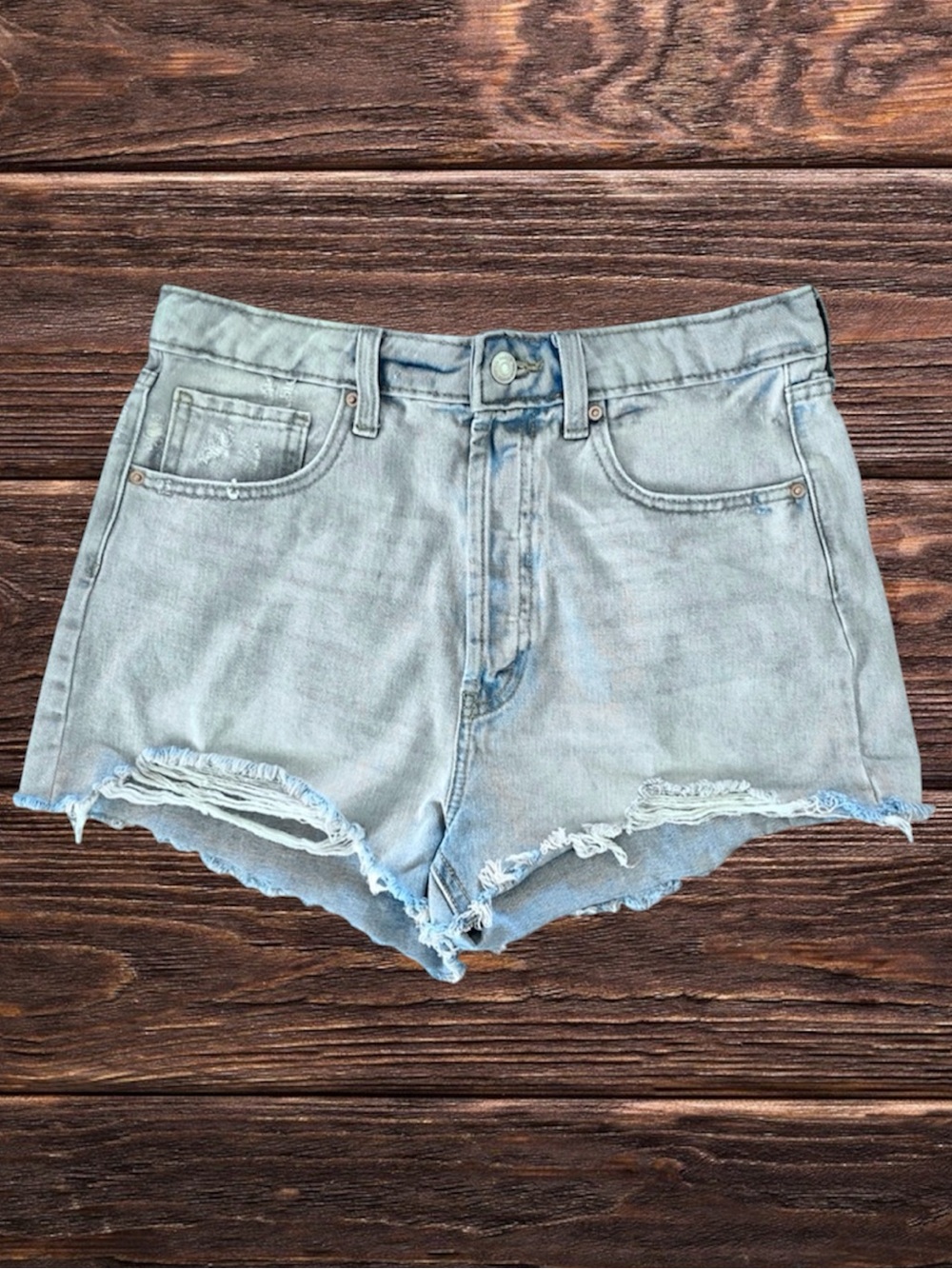 WILD FABLE WOMENS DISTRESSED HIGH RISE CUTOFF DENIM …